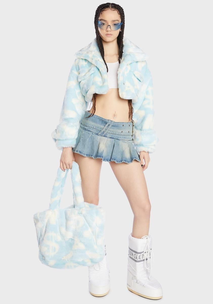 Dick Dollar Faux Fur Crop Jacket sold by Dolls Kill product image thumbnail 4