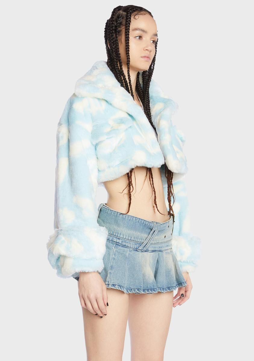 Dick Dollar Faux Fur Crop Jacket sold by Dolls Kill product image thumbnail 3