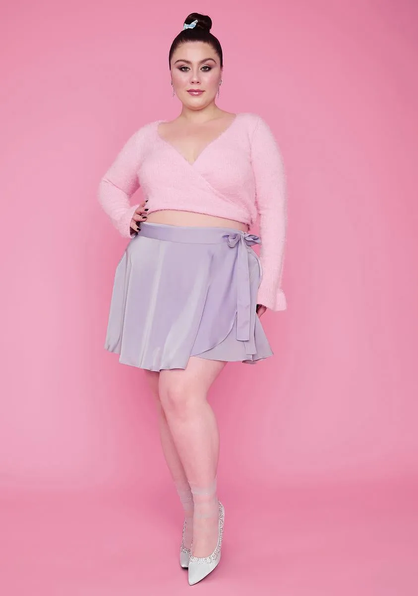 Gotta Plie All Day Wrap Mini Skort sold by Dolls Kill product image thumbnail 3