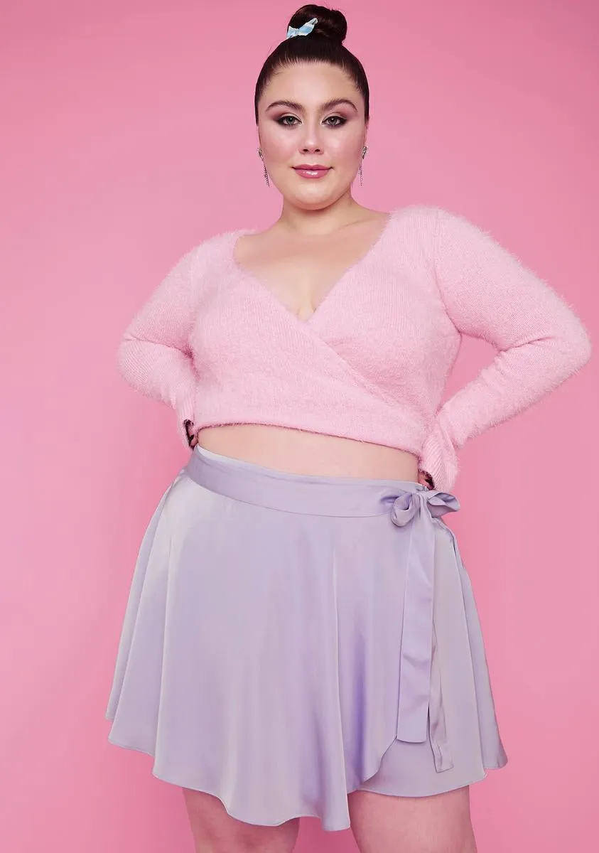 Gotta Plie All Day Wrap Mini Skort sold by Dolls Kill product image thumbnail 2