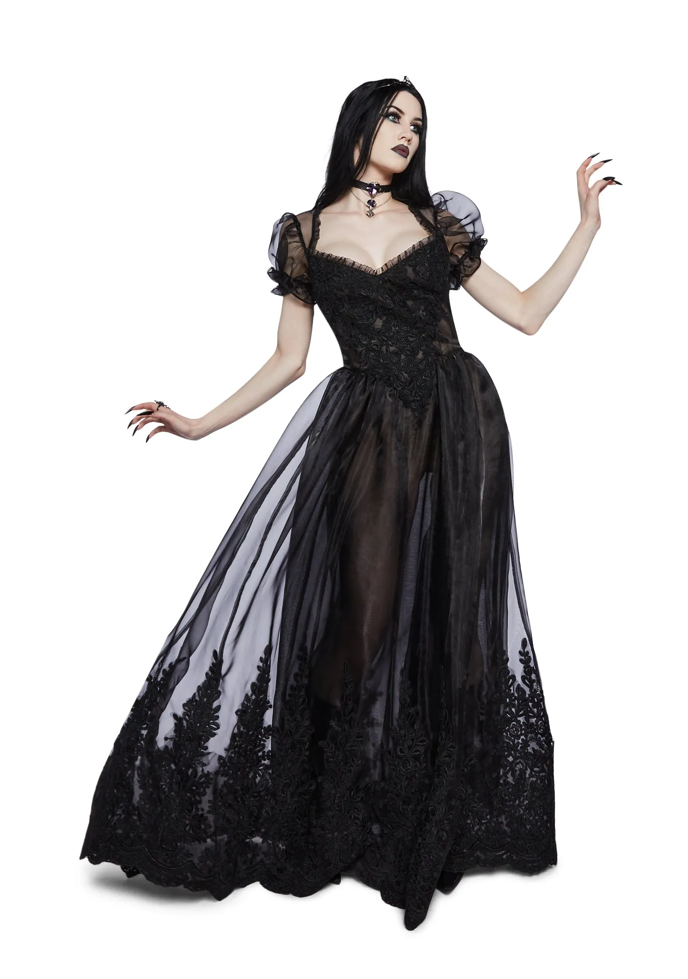 Sable Rose Sanctuary Maxi Dress sold by Dolls Kill product image thumbnail 5