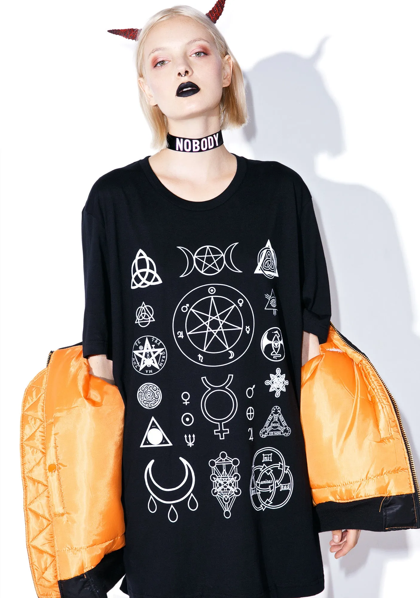 Witch Symbols T-Shirt sold by Dolls Kill product image thumbnail 4