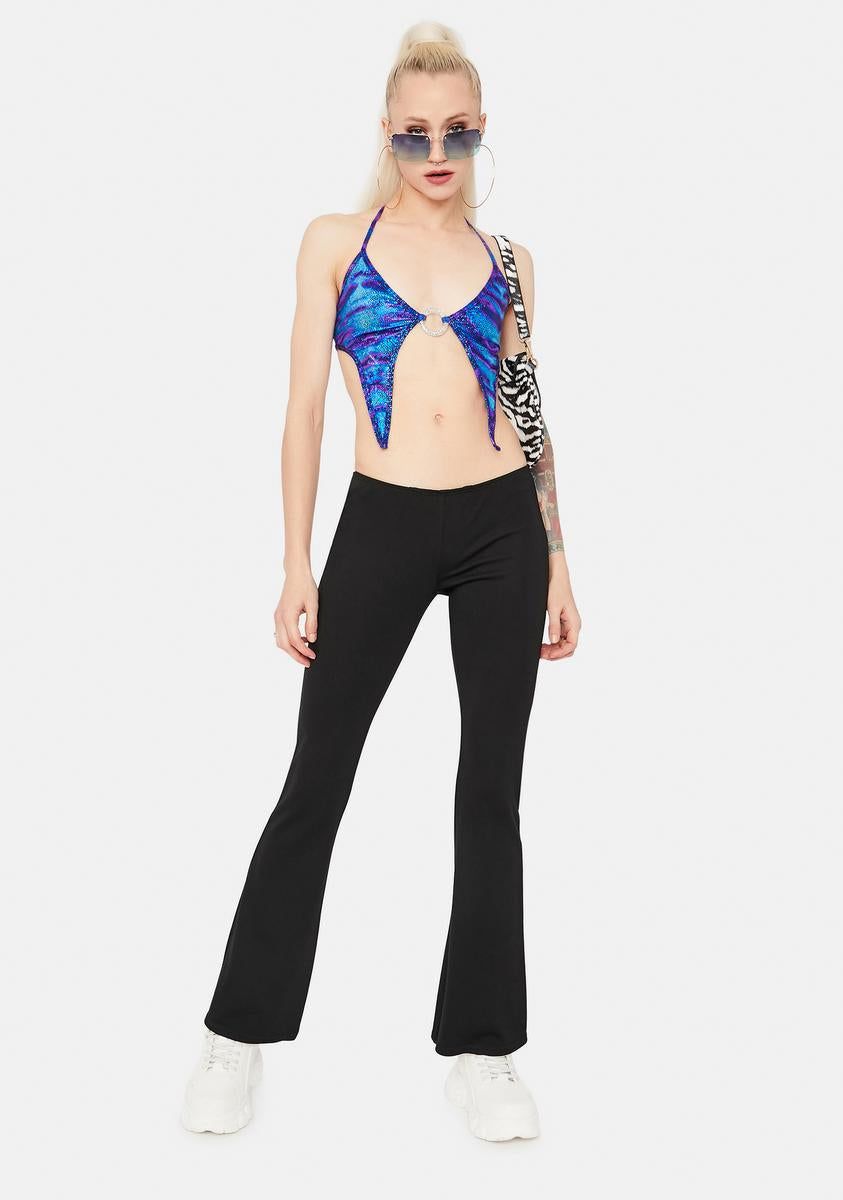 Ocean Disco Heat Metallic Crop Top sold by Dolls Kill product image thumbnail 3