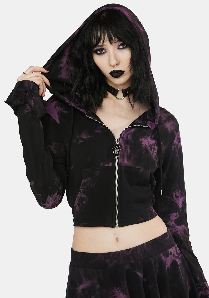 Dark Illusions Zip-Up Hoodie sold by Dolls Kill product image thumbnail 2