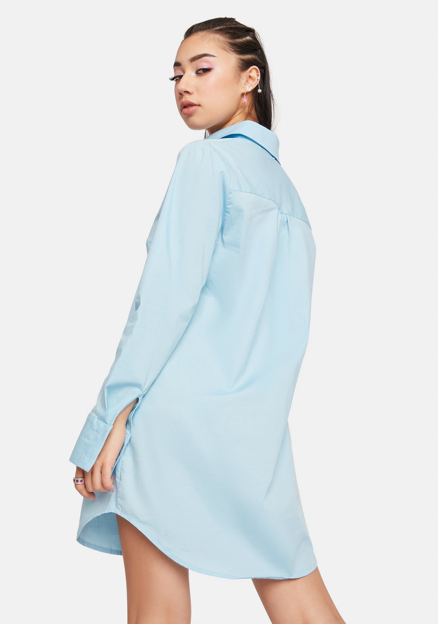 Balanced Vanity Button Down Shirt Dress sold by Dolls Kill product image thumbnail 3