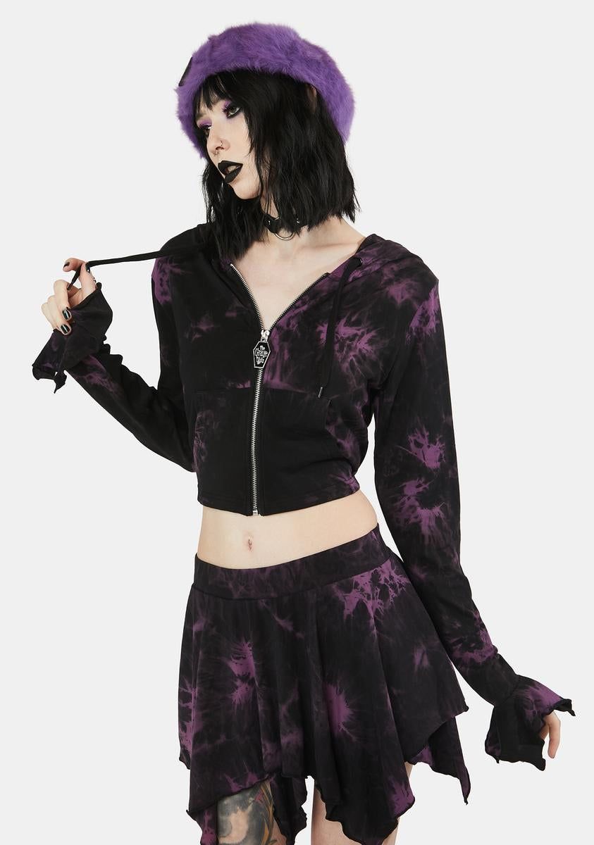 Dark Illusions Zip-Up Hoodie sold by Dolls Kill product image thumbnail 3