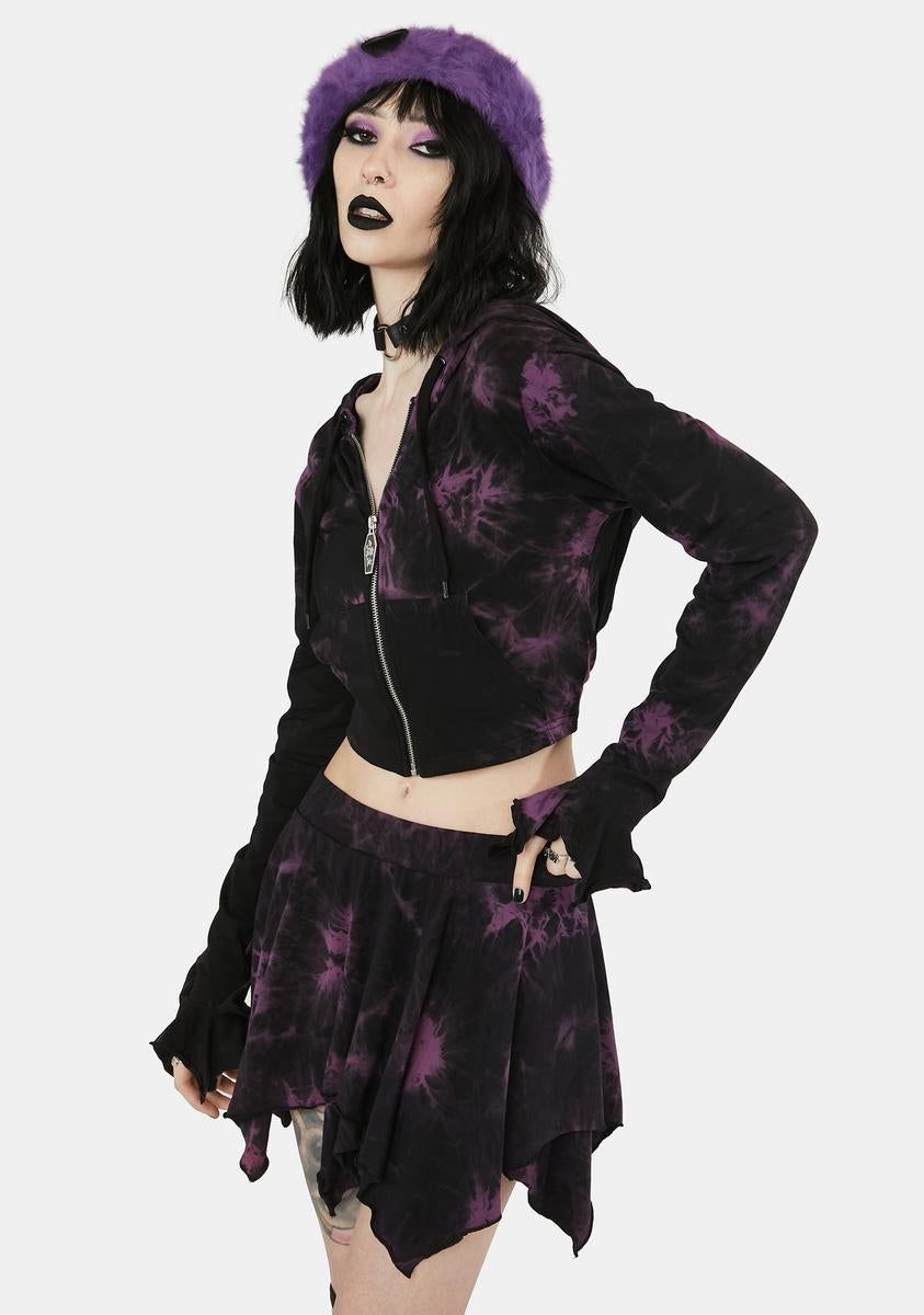 Dark Illusions Zip-Up Hoodie sold by Dolls Kill product image thumbnail 4