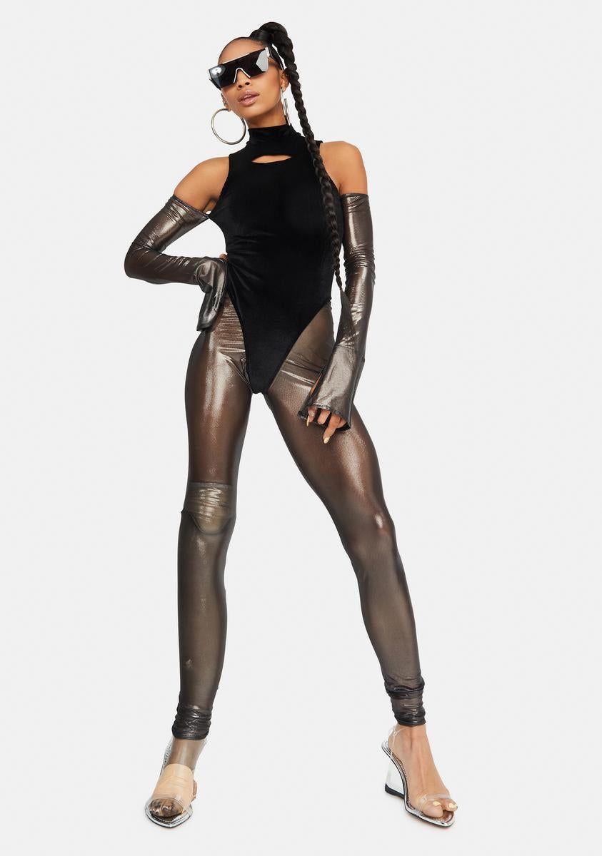 Miranda Bodysuit Mesh Legging Set sold by Dolls Kill product image thumbnail 3