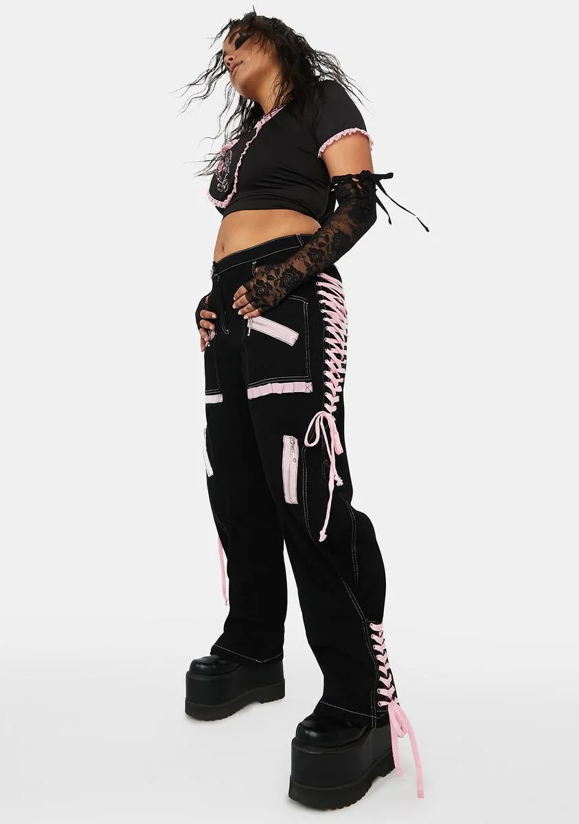 Plus What Really Matters Lace-Up Pants sold by Dolls Kill product image thumbnail 2