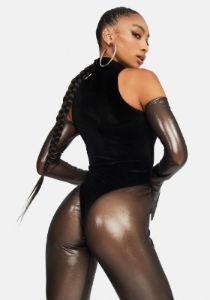 Miranda Bodysuit Mesh Legging Set sold by Dolls Kill