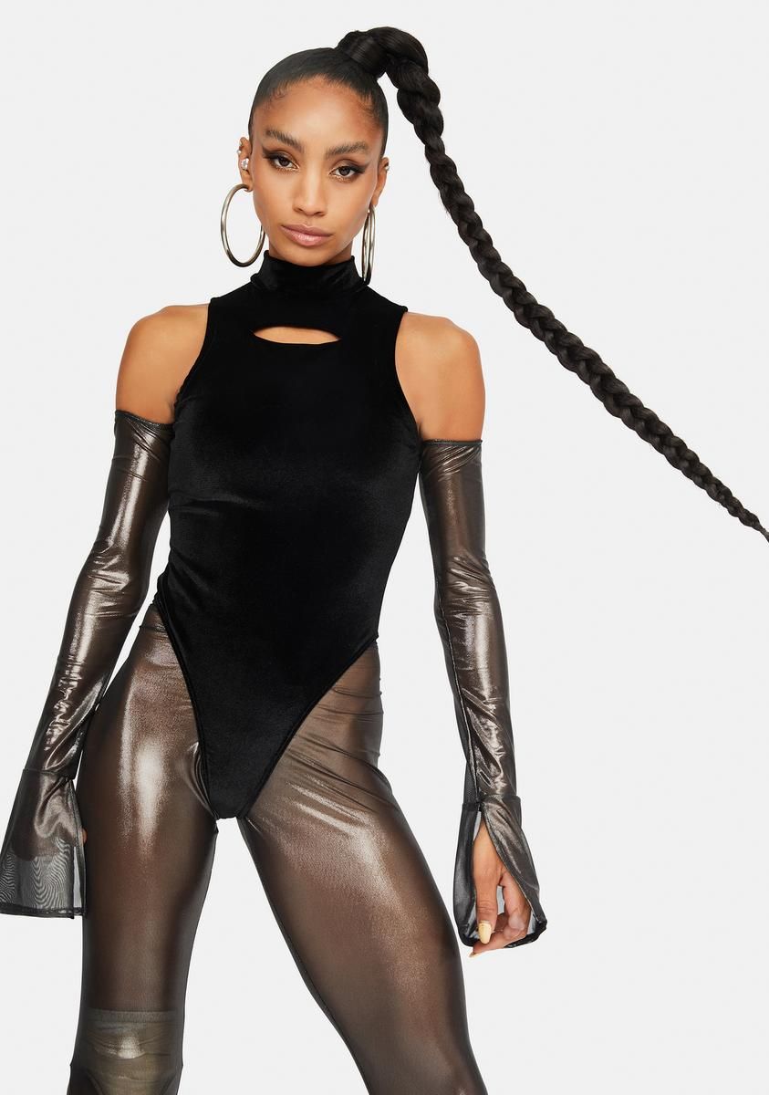 Miranda Bodysuit Mesh Legging Set sold by Dolls Kill