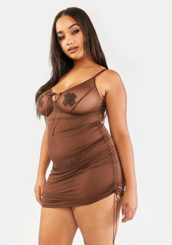 Plus In Your Dreams Chemise Set sold by Dolls Kill