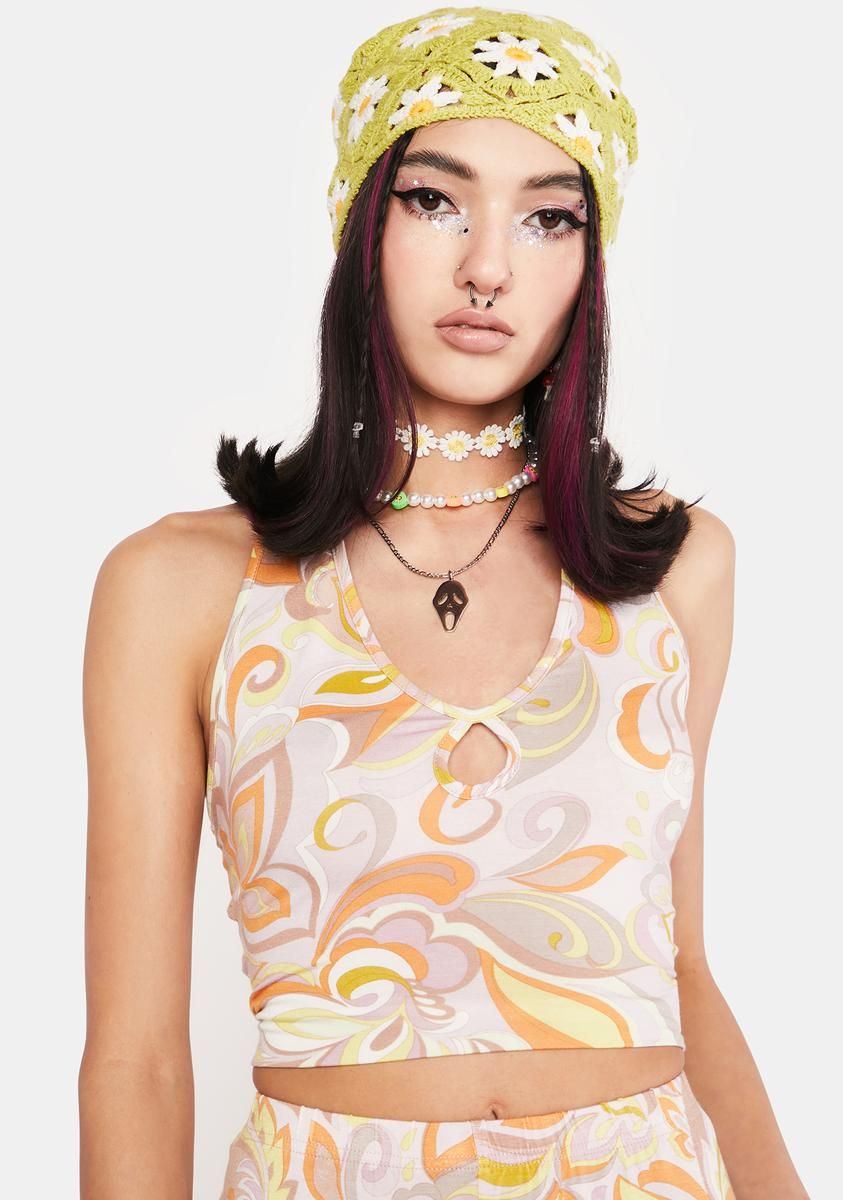 Dreams And Visions Paisley Top sold by Dolls Kill