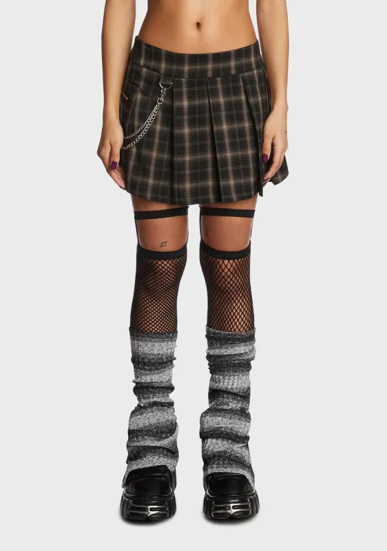 Cheer Plaid Mini Skirt sold by Dolls Kill