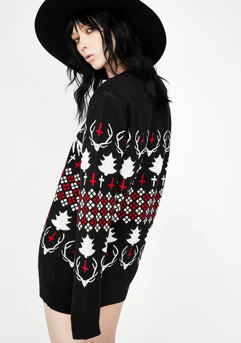 Hail Santa Jumper sold by Dolls Kill product image thumbnail 4