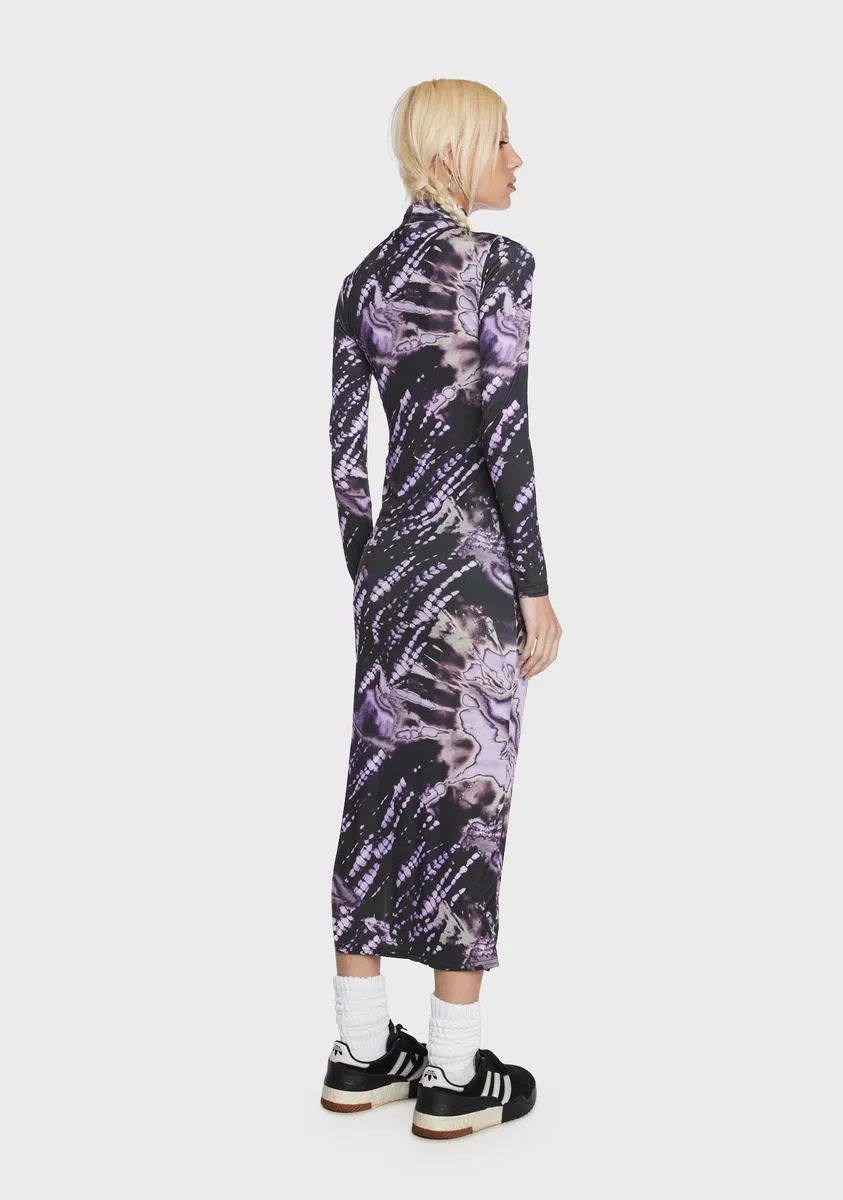 Tie Dye Butterfly Midi Dress sold by Dolls Kill product image thumbnail 5
