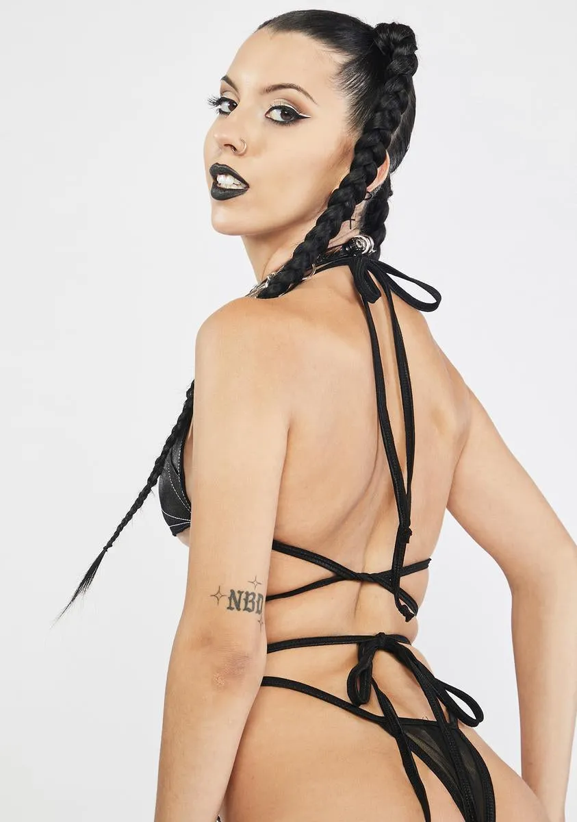 Echos Of Terror Bat Lingerie Set sold by Dolls Kill product image thumbnail 4