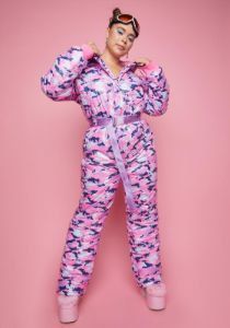 Plus Snowflake Cadet Camo Snowsuit sold by Dolls Kill