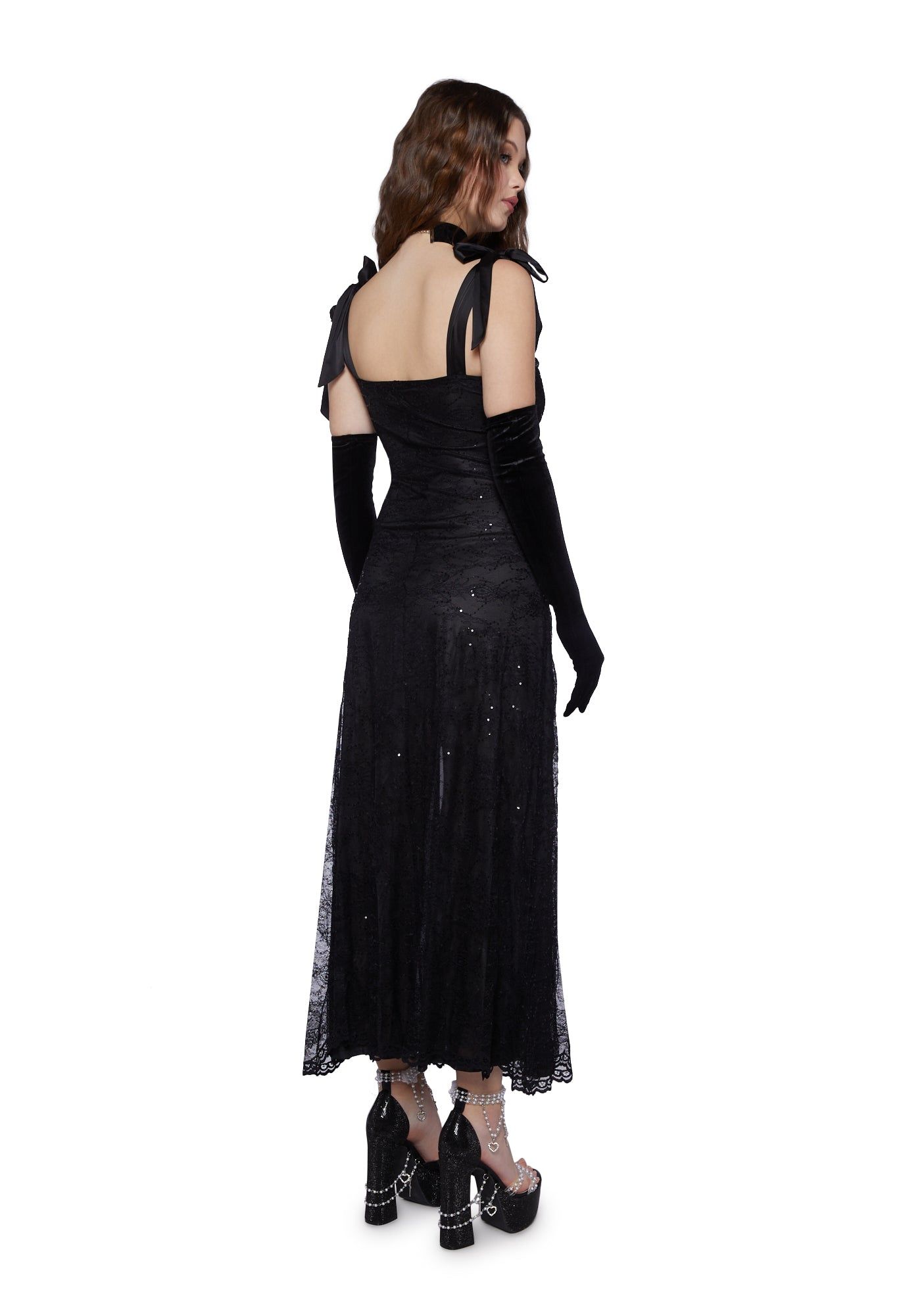 High Rise Allure Maxi Dress - Black sold by Dolls Kill product image thumbnail 4