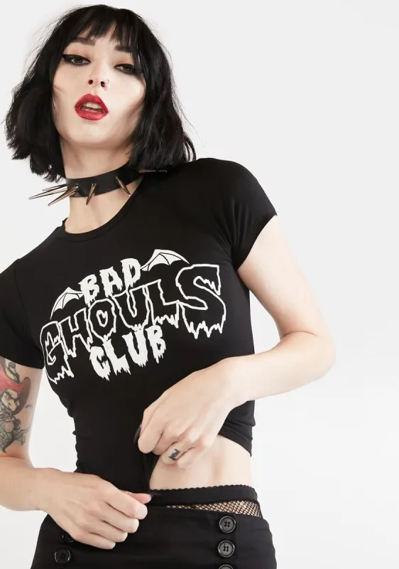 Ghouls Rule Baby Tee sold by Dolls Kill