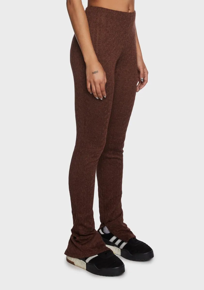 Cocoa Turning Pointe Knit Leggings sold by Dolls Kill product image thumbnail 2