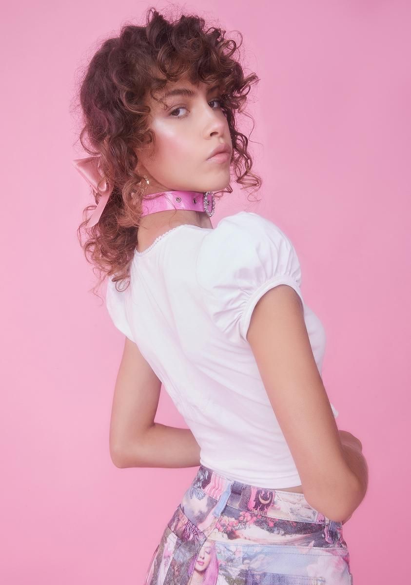 Mirror Mirror Baby Tee sold by Dolls Kill product image thumbnail 4