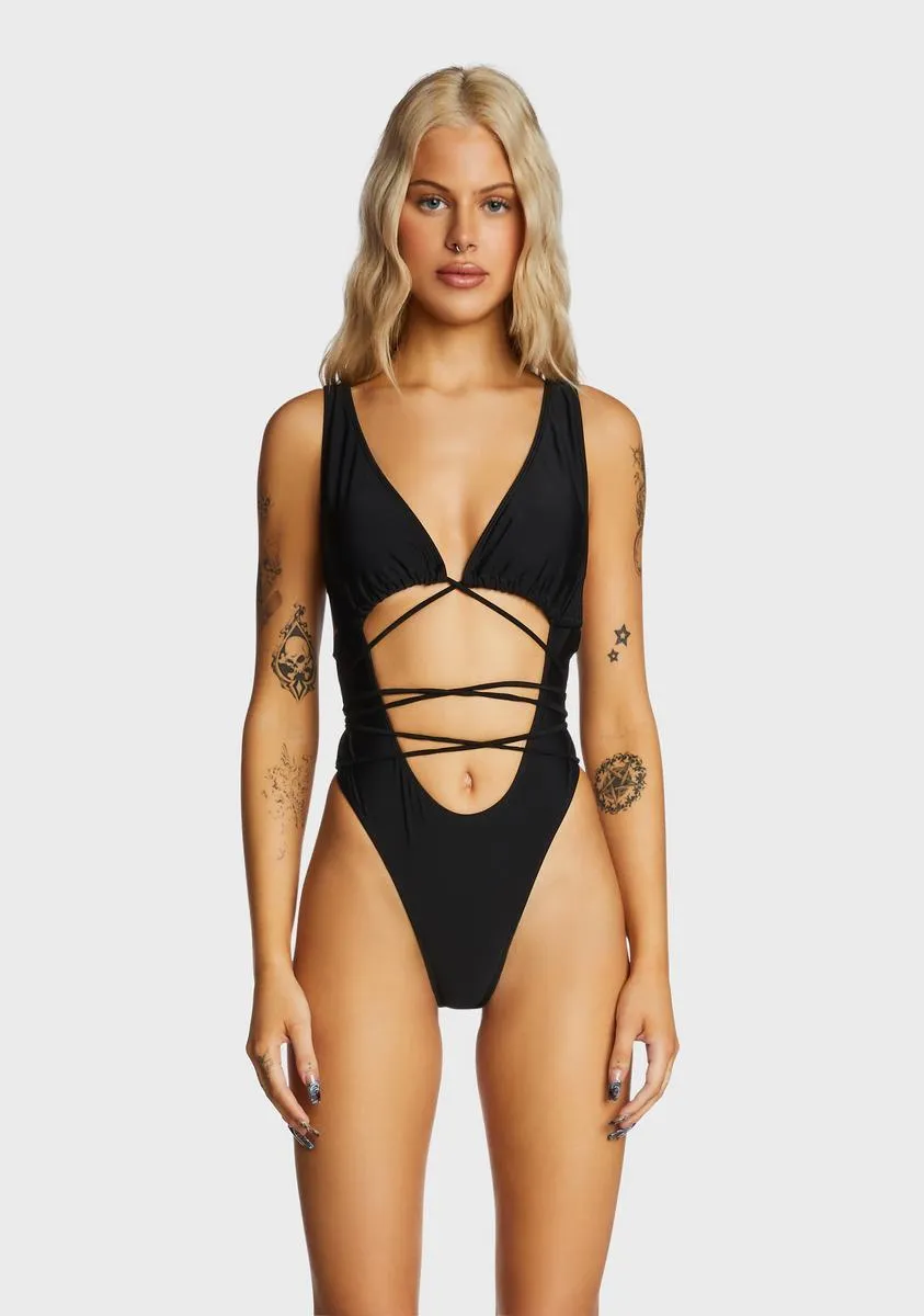 Poolside Photo Op One Piece Swimsuit sold by Dolls Kill