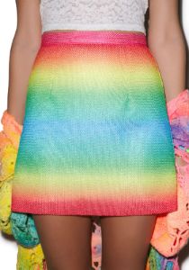 Reading Rainbows Skirt sold by Dolls Kill