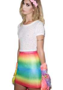 Reading Rainbows Skirt sold by Dolls Kill