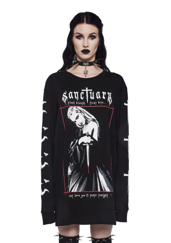 Final Breaths Long Sleeve Tee sold by Dolls Kill