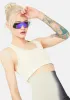 Nude No Rest Days Ribbed Sports Bra sold by Dolls Kill