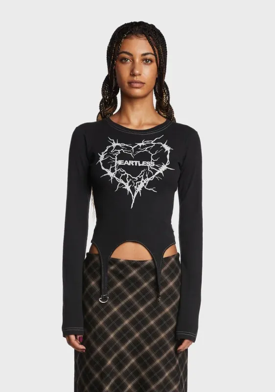 Heartless Straps Top sold by Dolls Kill