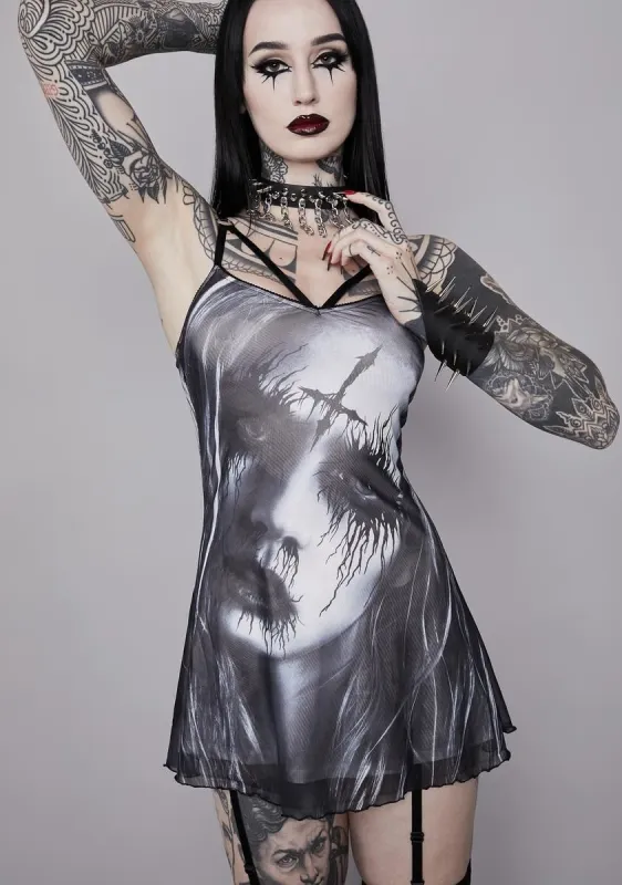 Evil Summoning Mesh Dress sold by Dolls Kill