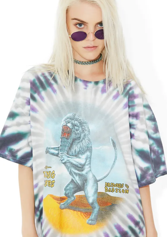 Vintage Rolling Stones Tie-Dye Tour Tee sold by Dolls Kill