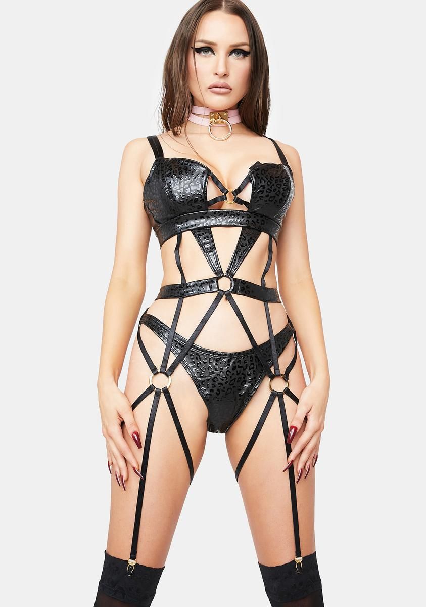 Sweet Spot Harness Lingerie Set sold by Dolls Kill