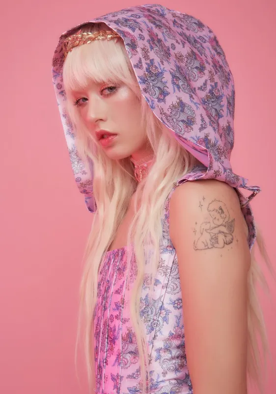 Are We Human Hooded Corset Top sold by Dolls Kill