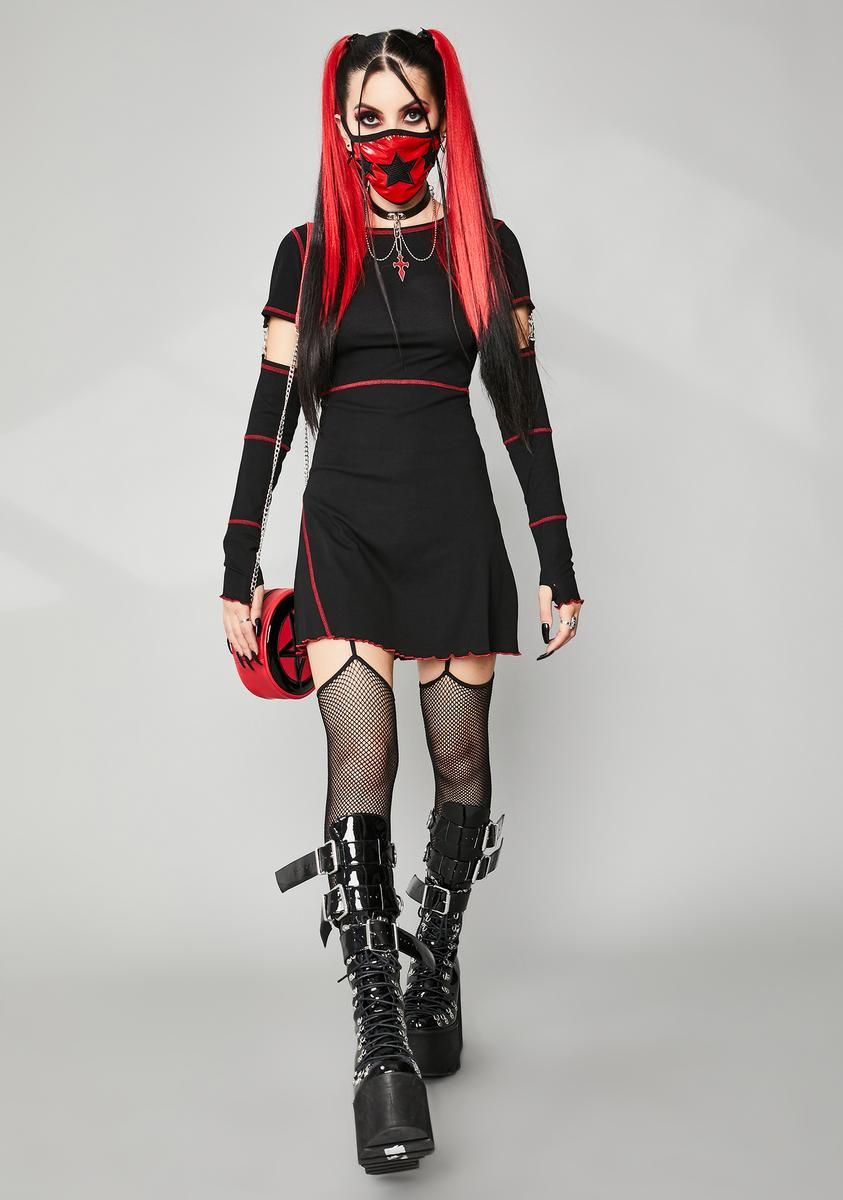 For The Broken Mini Dress sold by Dolls Kill product image thumbnail 3