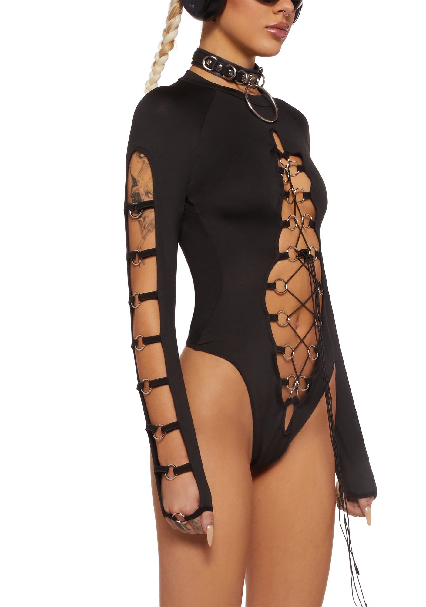 Lace Up Bodysuit sold by Dolls Kill product image thumbnail 5