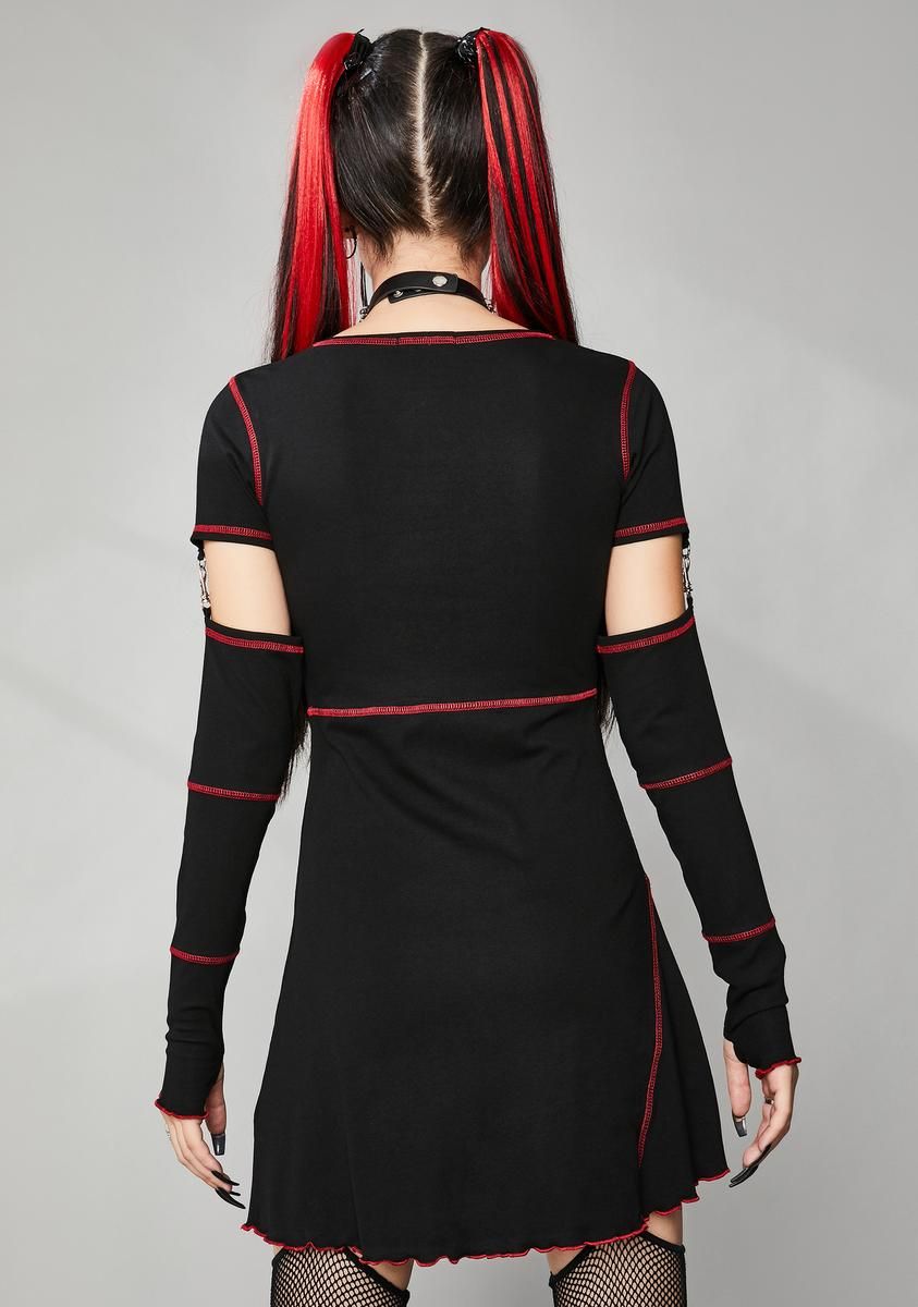 For The Broken Mini Dress sold by Dolls Kill product image thumbnail 4