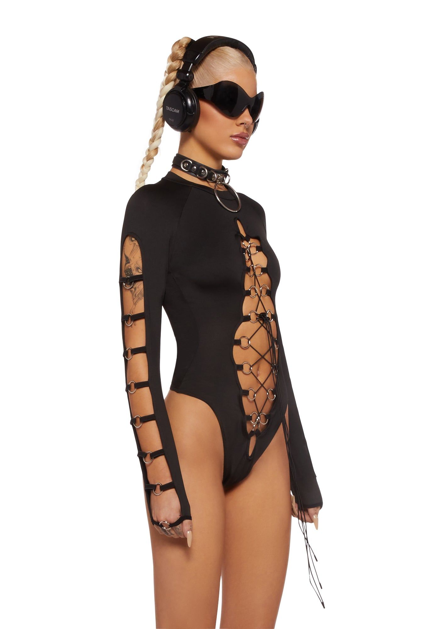 Lace Up Bodysuit sold by Dolls Kill product image thumbnail 3