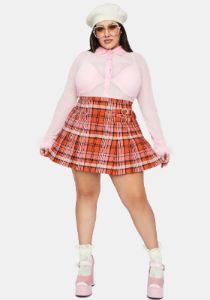 Real Everlasting Love Plaid Skirt sold by Dolls Kill