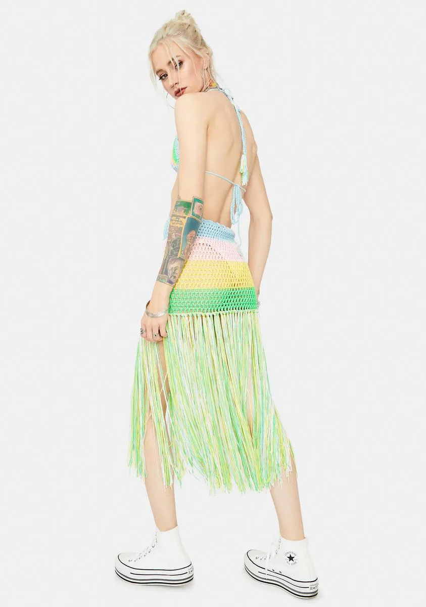 Blissful Dancing Crochet Fringe Set sold by Dolls Kill product image thumbnail 4