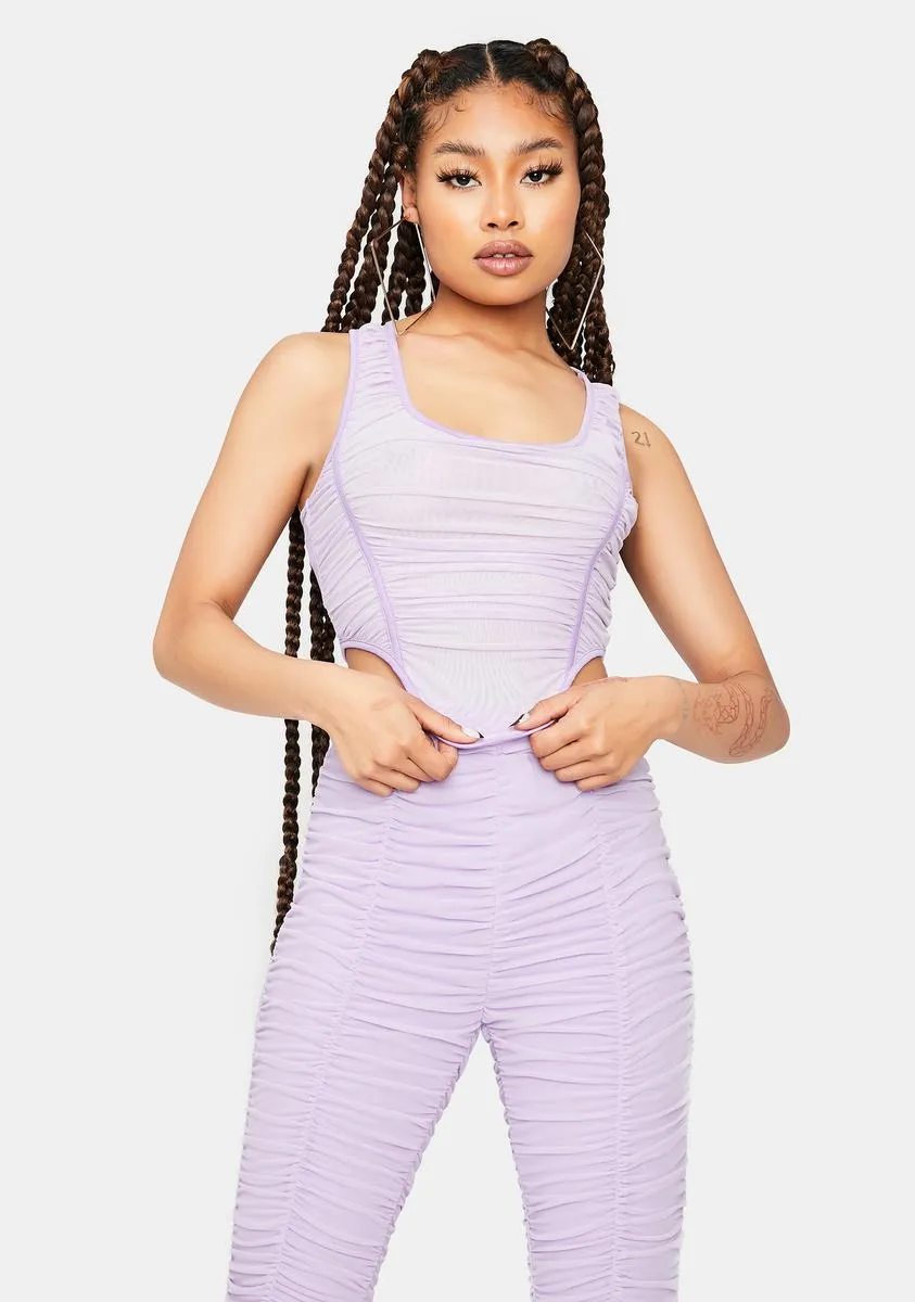 When We Drive Ruched Leggings Set sold by Dolls Kill