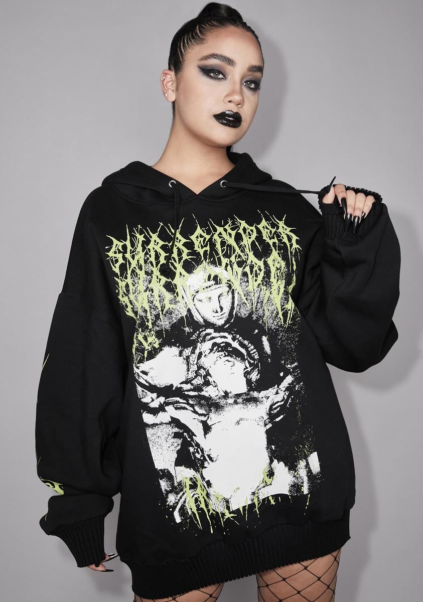 Plus Surrender To Me Graphic Hoodie sold by Dolls Kill