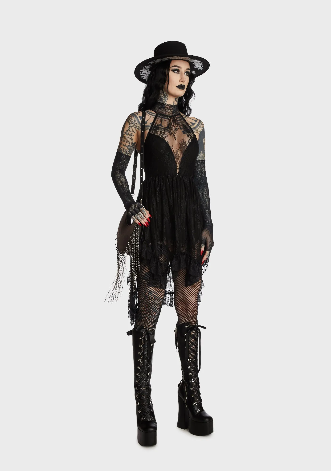 Moon Dance High-Low Dress sold by Dolls Kill product image thumbnail 4