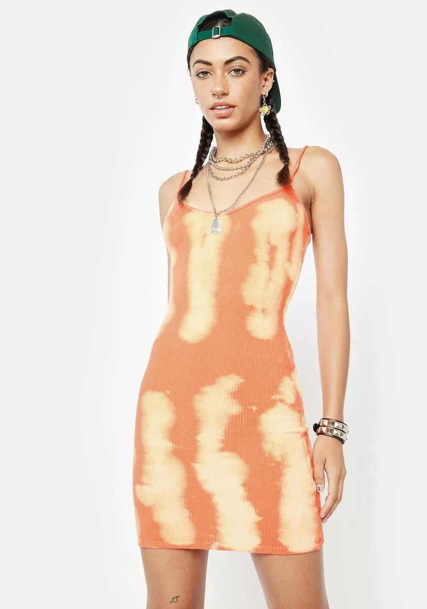 Sherbet Trend Killa Tie Dye Mini Dress sold by Dolls Kill