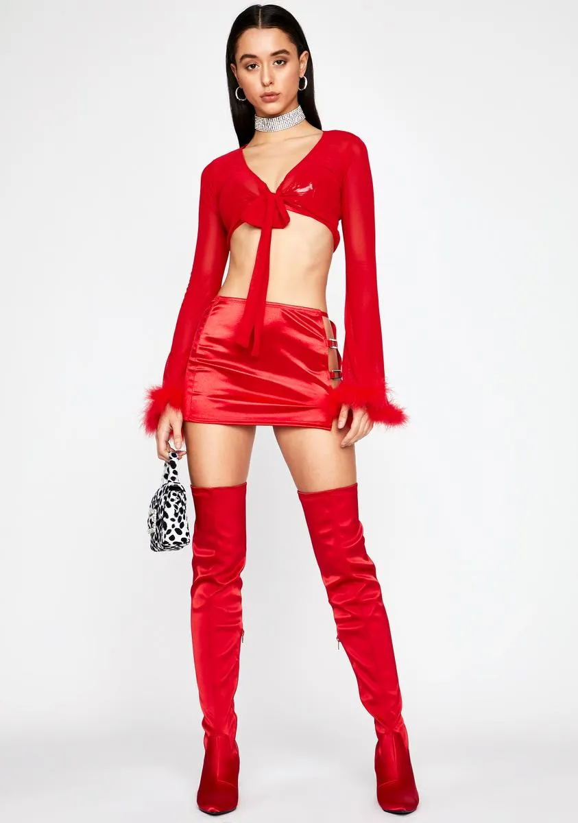 Late Night Attention Crop Top sold by Dolls Kill product image thumbnail 3