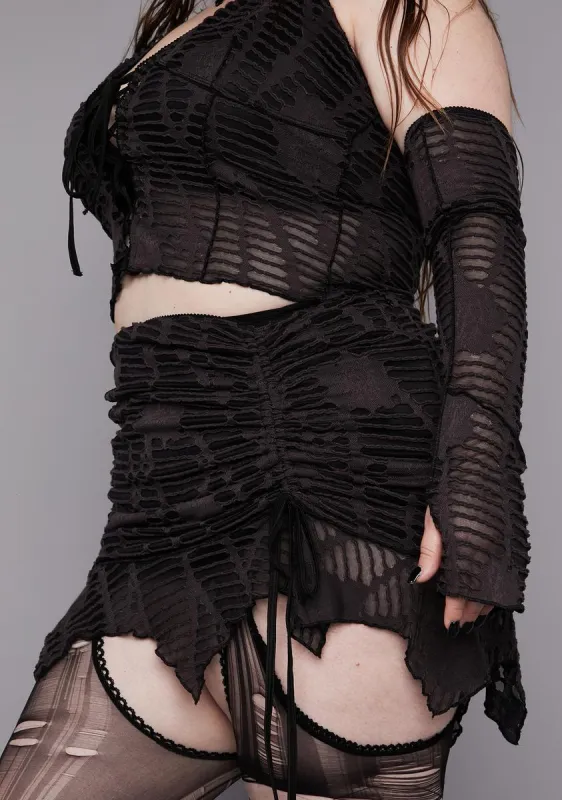 Plus Beyond The Woods Mini Skirt sold by Dolls Kill