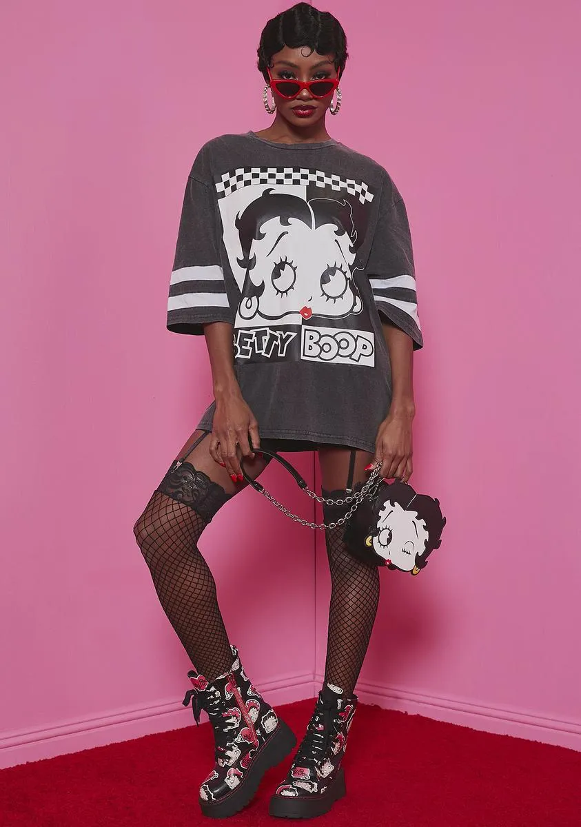 Sassy Dame Oversized Graphic Tee sold by Dolls Kill product image thumbnail 3