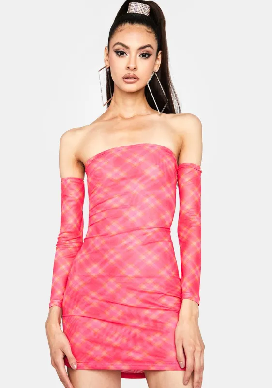 Prep Obsessed Plaid Mini Dress sold by Dolls Kill